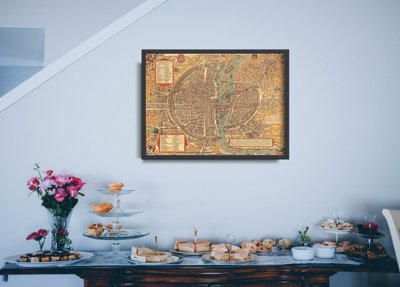 Poster Mapa Paríža