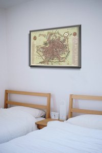 Poster Stará mapa Milána Talianska