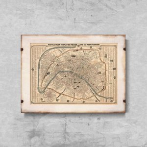 Plagát Stará mapa Paríža