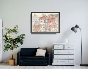 Plagát na stenu Stará mapa Prahy