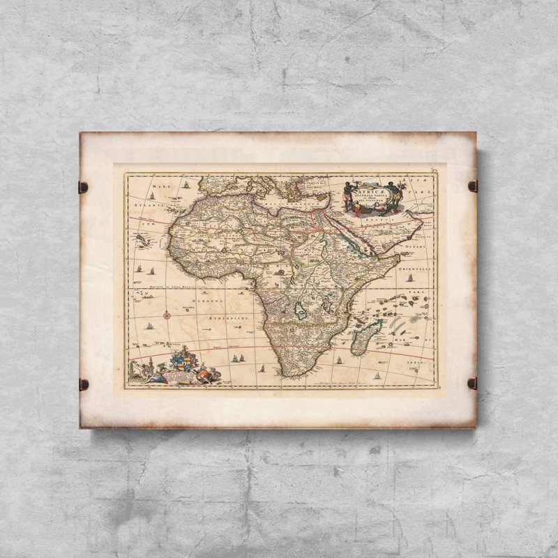 Plagát Mapa Afriky