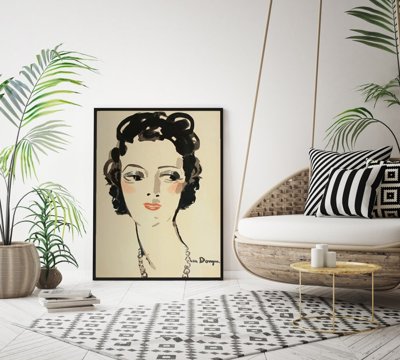 Retro plagát Jeune Femme od Keesa van Dongena