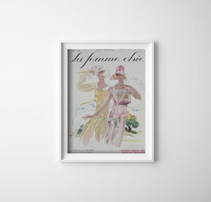 Plagát do izby Ilustrácia časopisu La Femme Chic Mars