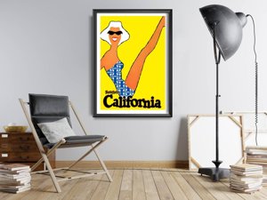 Plagát v retro štýle California Travel