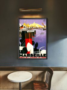 Retro plagát do obývačky Marseille - Brána severnej Afriky