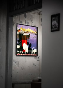 Retro plagát do obývačky Marseille - Brána severnej Afriky