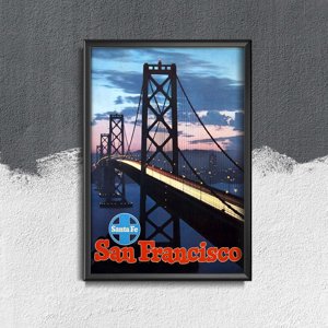 Plagát v retro štýle San Francisco