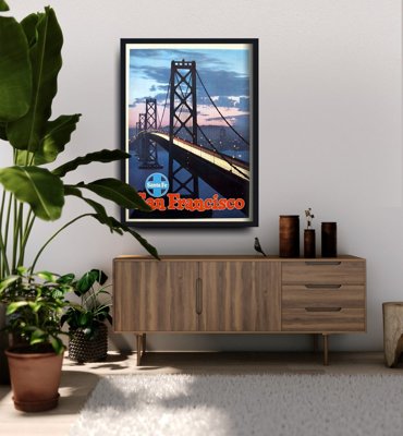 Plagát v retro štýle San Francisco
