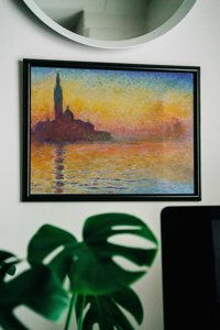 Poster San Giorgio Maggiore za súmraku Claude Monet