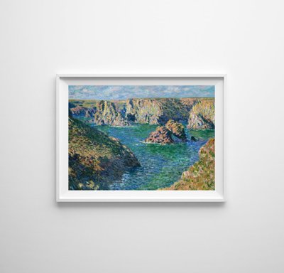Plagát Prístav Donnant Belle Ile Claude Monet
