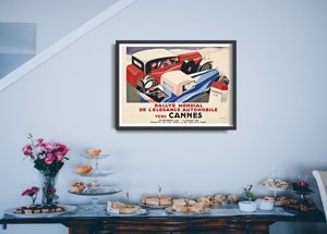 Poster na stenu Rallye Mondial de l'elegance Automobile versus Cannes