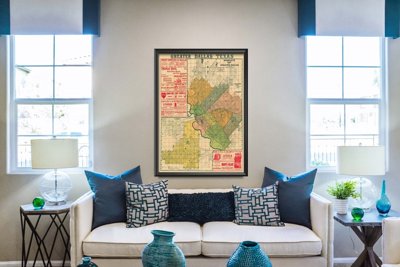 Poster na stenu Stará mapa holandského Rotterdamu