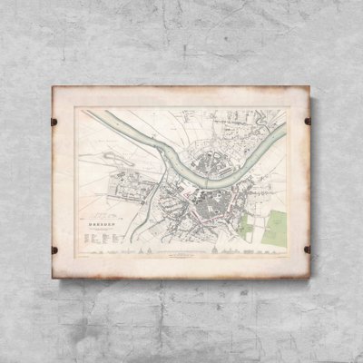 Poster Vintage mapa Tokia Japonska