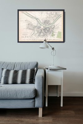 Poster Vintage mapa Tokia Japonska