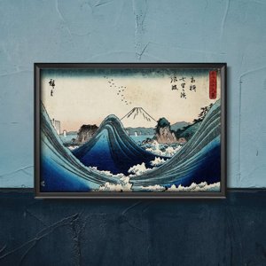 Poster na stenu Hora Fuji v Manazato Hiroshige Ando
