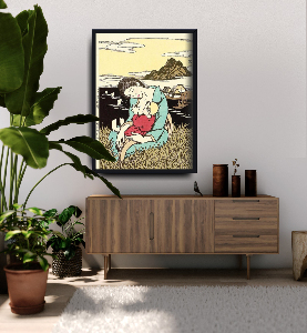 Poster Japonské Takehisa-Yumeji Ukiyo-e