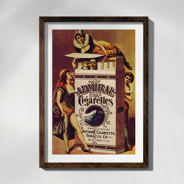 Poster Admirálske cigarety