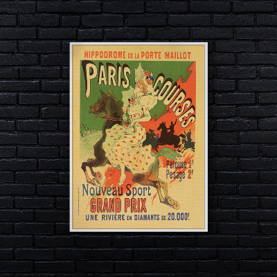 Plagát Hipodróm de la Porte Maillot, kurzy Paríž