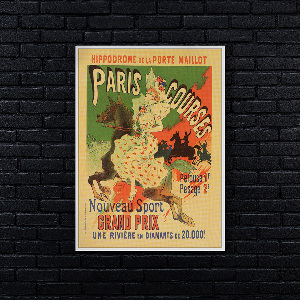 Plagát Hipodróm de la Porte Maillot, kurzy Paríž