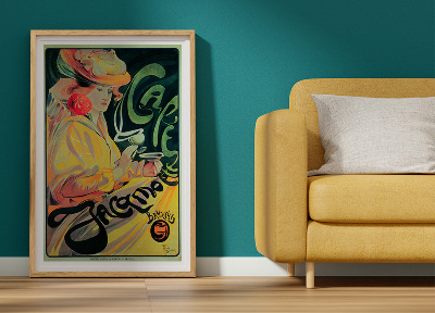 Poster Kaviareň Jacqmotte Brusel