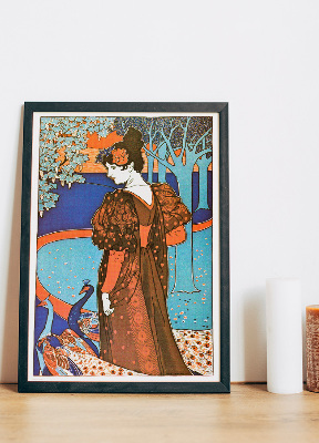Poster LEstampe moderne, La Femme au paon