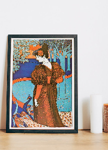 Poster LEstampe moderne, La Femme au paon