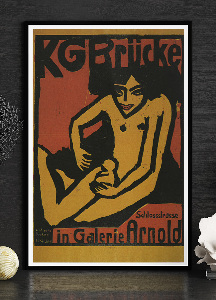 Poster KG Brücke na výstave v Galérii Arnold