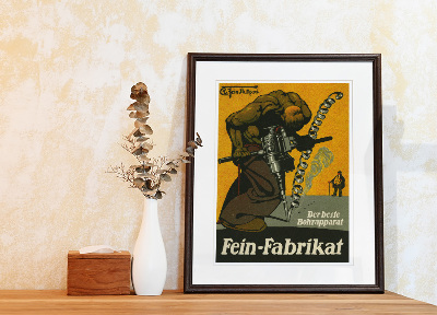 Plagát Reklama Fein Fabrikat, Der Beste Bohrapparat na vŕtačky vyrábané spoločnosťou Fein