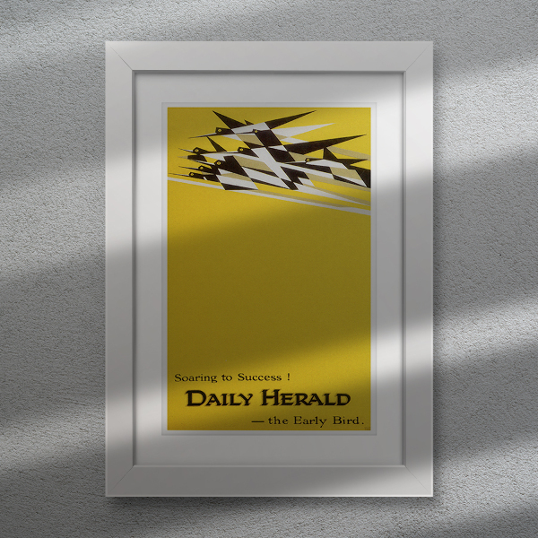 Poster Stúpa k úspechu Daily Herald, reklama Early Bird