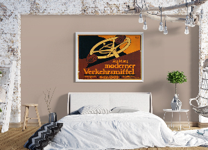 Poster Ausstellung moderner Verkehrsmittel