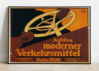 Poster Ausstellung moderner Verkehrsmittel