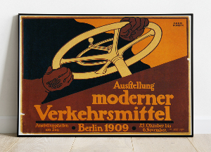 Poster Ausstellung moderner Verkehrsmittel