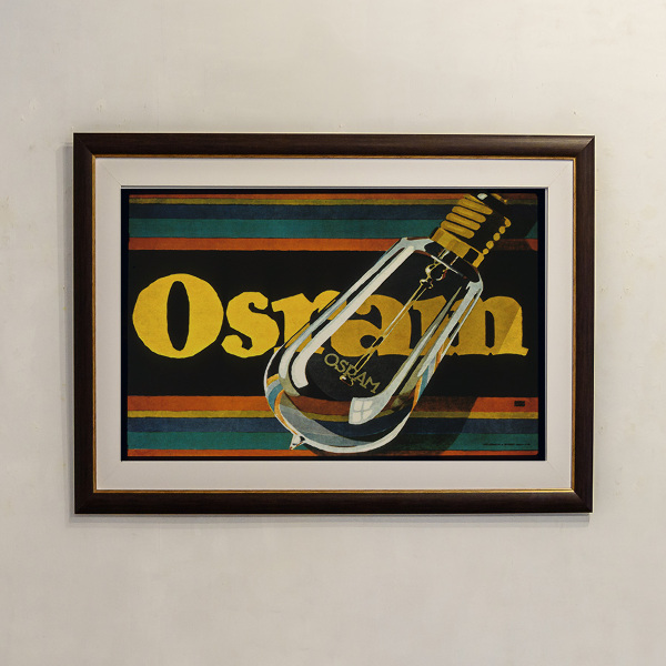Plagát Osram, elektrické žiarovky
