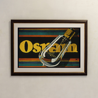 Plagát Osram, elektrické žiarovky