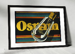 Plagát Osram, elektrické žiarovky