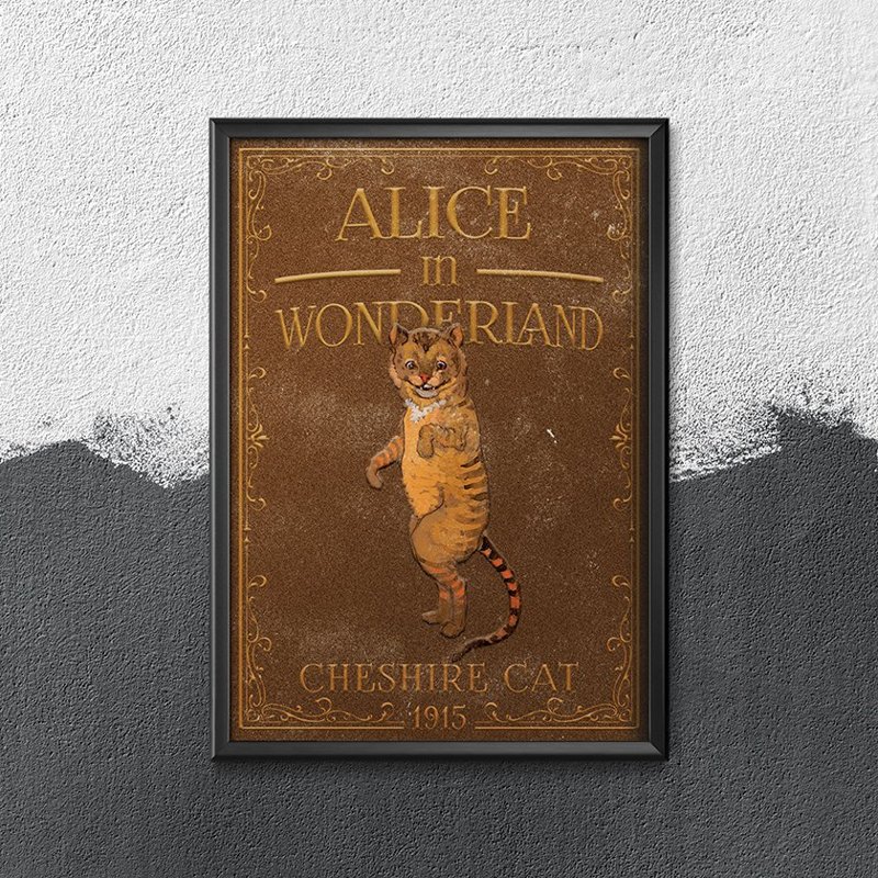 Plagát Alica v ríši divov Cheshire Weired Cat