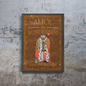 Plagát Srdcový kráľ Alice in Wonderland