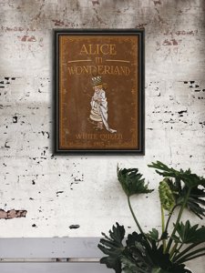 Poster na stenu Alica v ríši divov Biela kráľovná