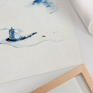 Plagát do obývačky Muž v člne