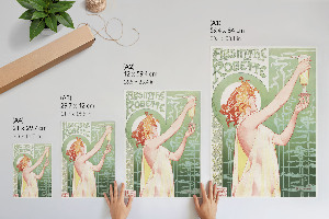 Plagát do izby Absint Robette