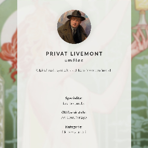 Plagát do izby Absint Robette