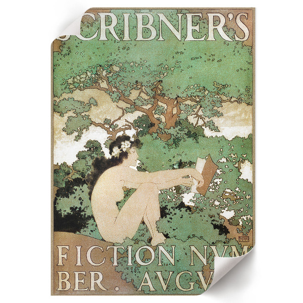 Retro plagát Plagát s nahou ženou