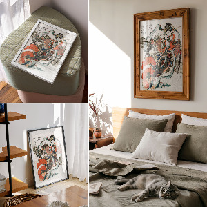 Poster na stenu Japonská žena