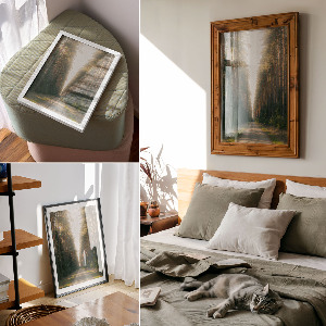 Retro plagát Lesná cesta