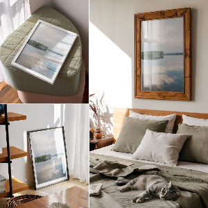 Retro plagát Jazerná krajina