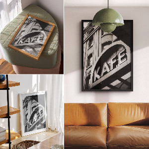 Retro plagát Mestská kaviareň