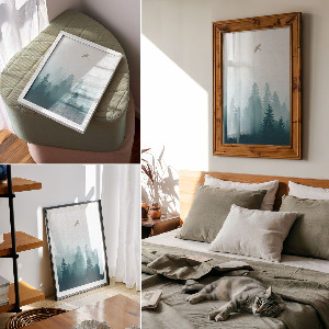 Poster na stenu Vták za letu