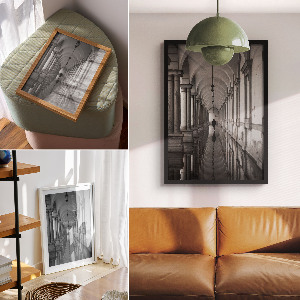 Plagát do obývačky Architektonická symetria