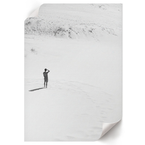 Plagát do izby Muž na piesku