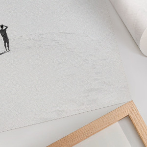 Plagát do izby Muž na piesku